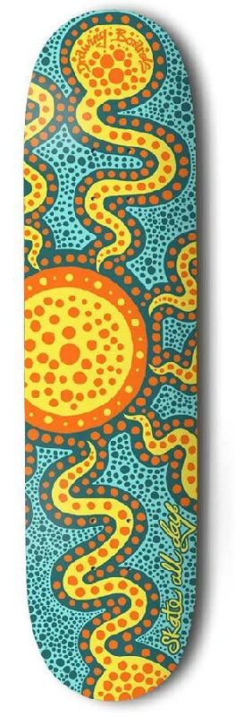 Skateboard Deck with Non-slip Finish-Drawing Boards Skate All Day Skateboard Deck - 7.75"