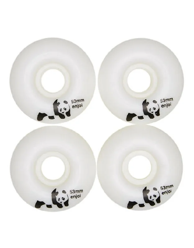 Skateboard Wheels with Excellent Traction-Enjoi Panda Wheels Whitey | 53mm/99a