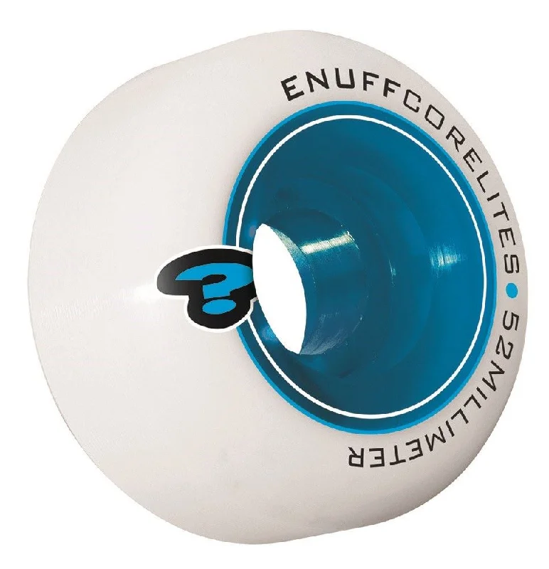 Skateboard Wheels for Street and Ramp Skating-Enuff Corelites Skateboard Wheels - White / Blue