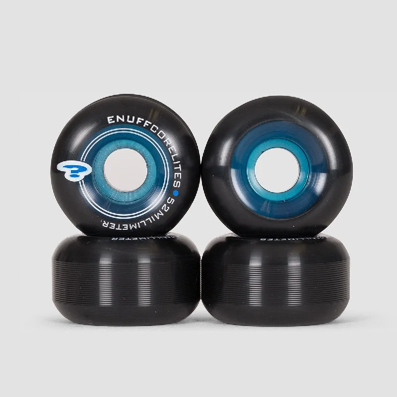 Skateboard Wheels for Stability at High Speed-Enuff Corelites Skateboard Wheels Black/Blue 52mm