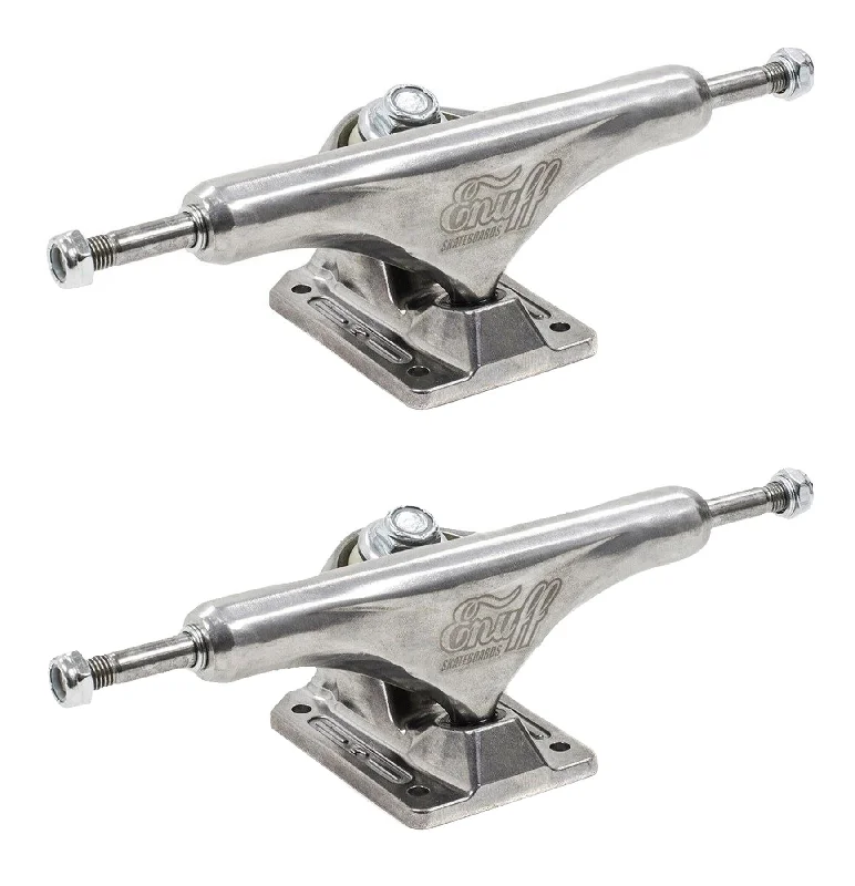 Skateboard Trucks for Quick Adjustment and Setup-Enuff Decade Pro Satin Skateboard Trucks - Natural / Natural - 129mm