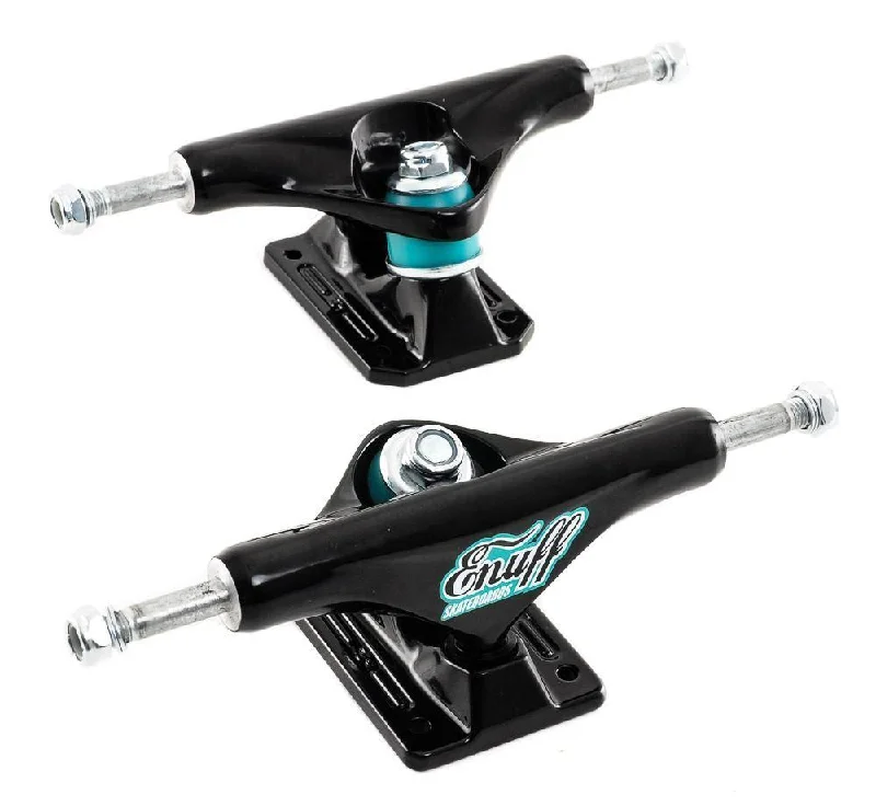 Skateboard Trucks with Perfect Alignment-Enuff Decade Pro Skateboard Trucks - Black / Black - 129mm