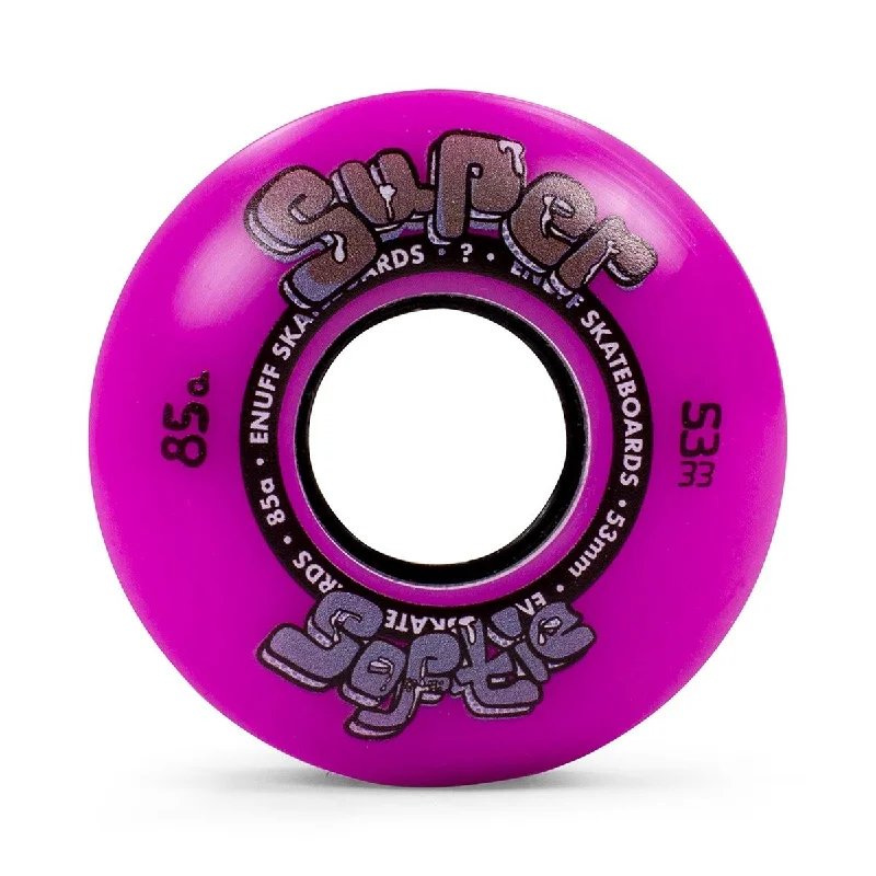 Skateboard Wheels with Smooth Surface-Enuff Skateboards Super Softie Park Street Filmer Skateboard wheels 85a - Purple