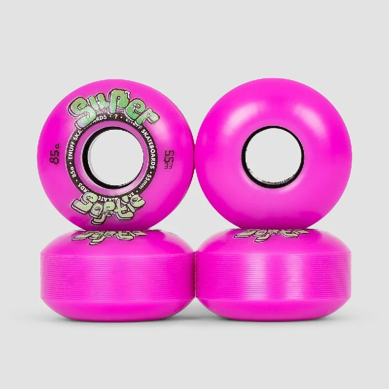 Skateboard Wheels for Urban Skating-Enuff Super Softie Skateboard Wheels Purple 55mm