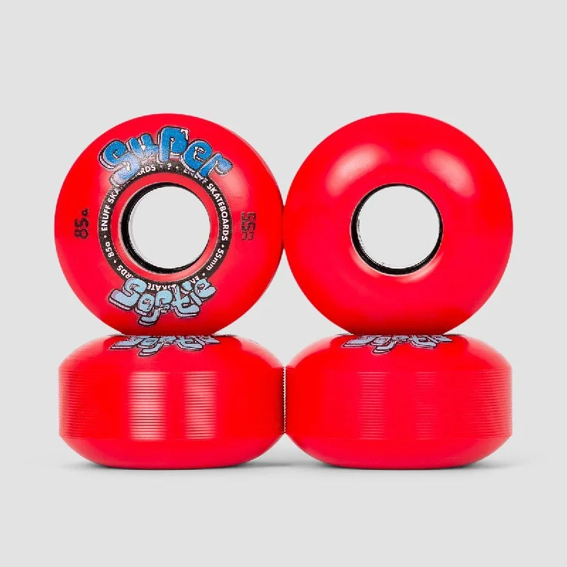 Skateboard Wheels for Top Performance-Enuff Super Softie Skateboard Wheels Red 55mm