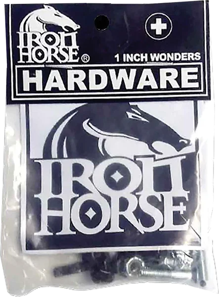 Skateboard Hardware with Heavy-Duty Bolts-Iron Horse 1" Wonders Phillips Hardware Pack