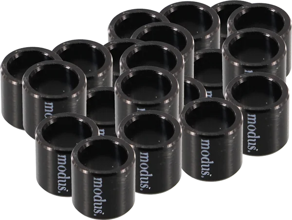 Skateboard Hardware with Tight Grip-Modus 20/Pack Bearing Spacers Black