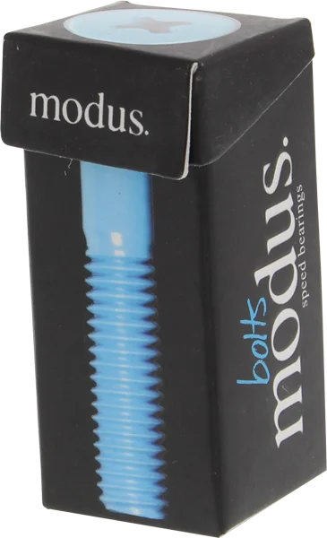 Premium Skateboard Hardware for Tricks-Modus 1" Phillips Hardware Black/Blue Single Set