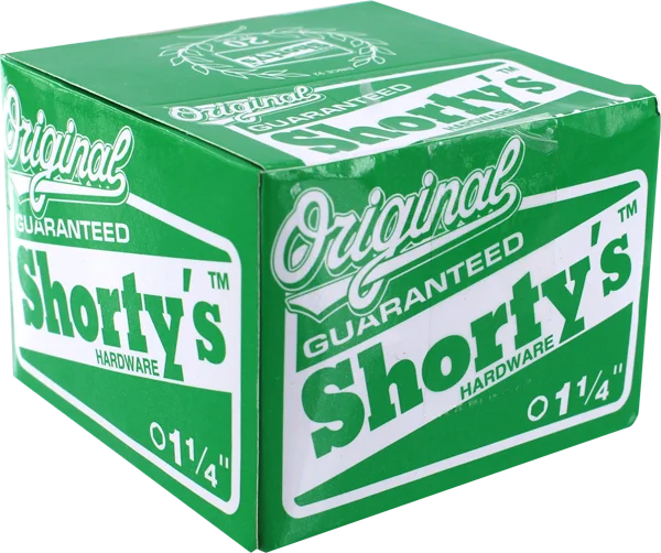 Skateboard Hardware with Top-Tier Bearing Systems-Shorty'S 1-1/4" [Allen] 10/Box Hardware