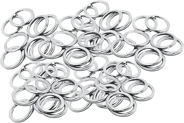 Skateboard Hardware for Perfect Deck Stability-Standard Speed Washers 100/Pack Silver