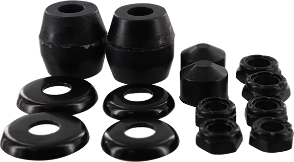 Skateboard Hardware with Anti-Loosening Features-Thunder Rebuild Kit 100Du Black (For 2 Trucks)