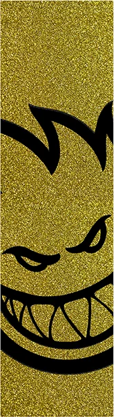 Skateboard Grip Tape for Street and Park-Spitfire Single Sheet GRIPTAPE - Bighead Gold Glitter