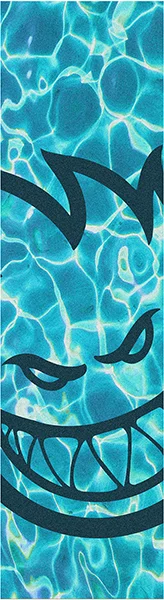 Waterproof Skateboard Grip Tape-Spitfire Single Sheet GRIPTAPE - Bighead Pool Side Blue