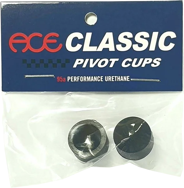 Skateboard Hardware for Smooth Trick Performance-Ace Classic Pivot Cups Set Black 95a 2pcs