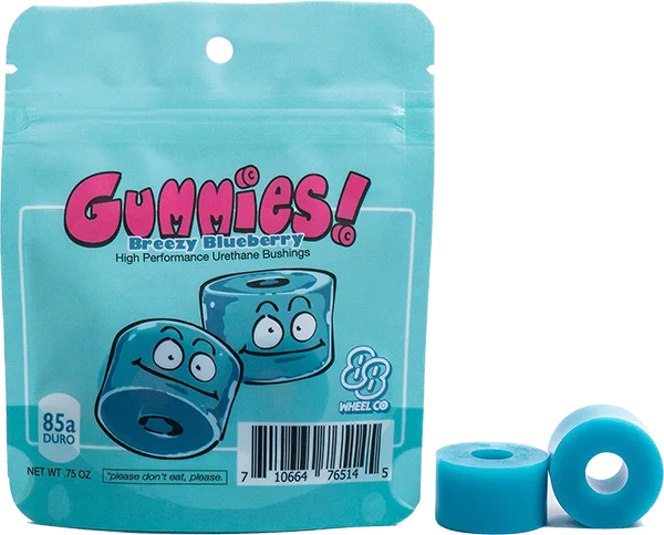 Skateboard Hardware for Better Grip and Stability-88 Gummies Double Barrel 85a Breezy Blueberry