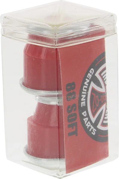 Skateboard Hardware with Quick Installation-Independent Std Cylinder Cushions 88a Red 2pr W/Washers