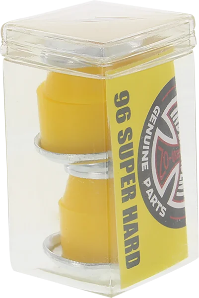 High-Strength Skateboard Hardware-Independent Std Cylinder Cushions 96a Yellow 2pr W/Washers