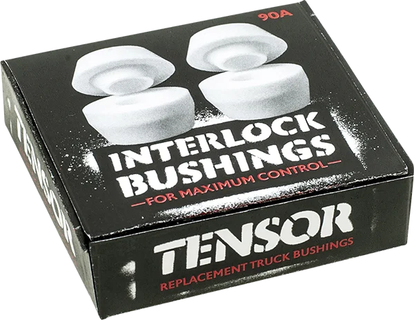 Skateboard Hardware with Sturdy Mounting-Tensor Interlock Bushings Set 90a White