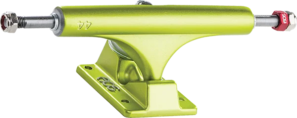 Skateboard Trucks with Vibration Dampening Features-Ace Af1 44/8.25 Satin Lime Skateboard Trucks (Set of 2)