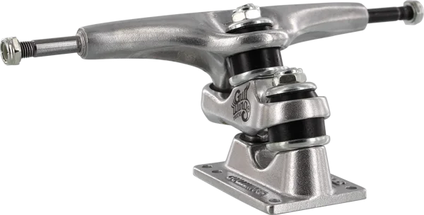 Skateboard Trucks for Tech-Focused Skating-Gullwing Sidewinder II 9.0 Silver Truck Skateboard Trucks (Set of 2)