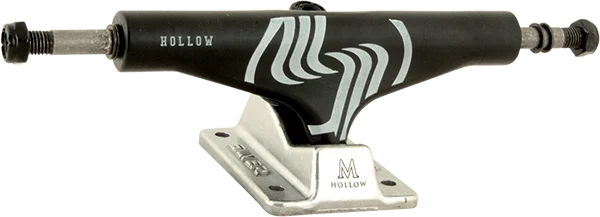 Skateboard Trucks for All-Round Skating-Silver M-Hollow 7.75 Black/Raw W/Sil Skateboard Trucks (Set of 2)