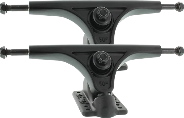 Skateboard Trucks with Heavy-Duty Construction-Slant Inverted Truck 150mm Flat Black Skateboard Trucks (Set of 2)