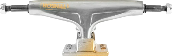 Skateboard Trucks for Improved Shock Absorption-Tensor Reg Alum 5.25 Stencil Mirror Raw/Gold Fade Skateboard Trucks (Set of 2)