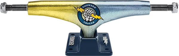 Skateboard Trucks for Enhanced Speed and Control-Thunder Light Death Grip 147 Lemon/Blue/Deep Blu Skateboard Trucks (Set of 2)