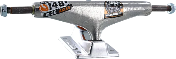 Skateboard Trucks for All Skill Levels-Thunder Titanium III 148 Polished Skateboard Trucks (Set of 2)