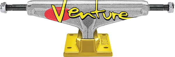 Skateboard Trucks for Responsive and Precise Control-Venture HI 5.0 Team-Ed Full Bleed Pol/Yellow Skateboard Trucks (Set of 2)