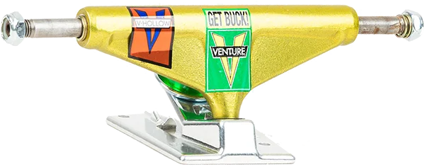 Skateboard Trucks for All-Terrain Riding-Venture Shake Junt Vhl 5.0 HI Ano Yellow/Pol Skateboard Trucks (Set of 2)