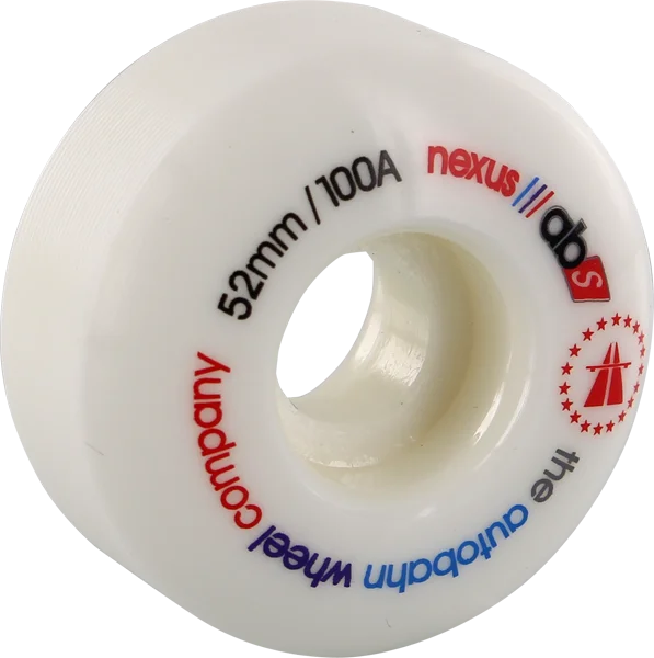 Skateboard Wheels with Excellent Traction-Autobahn Nexus 52mm 100a White Skateboard Wheels (Set of 4)