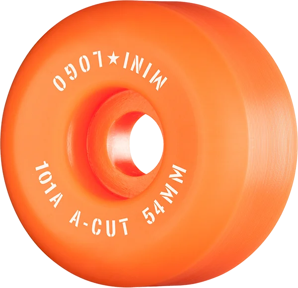 Skateboard Wheels for Park and Street Use-Ml A-Cut 54mm 101a Orange  Skateboard Wheels (Set of 4)