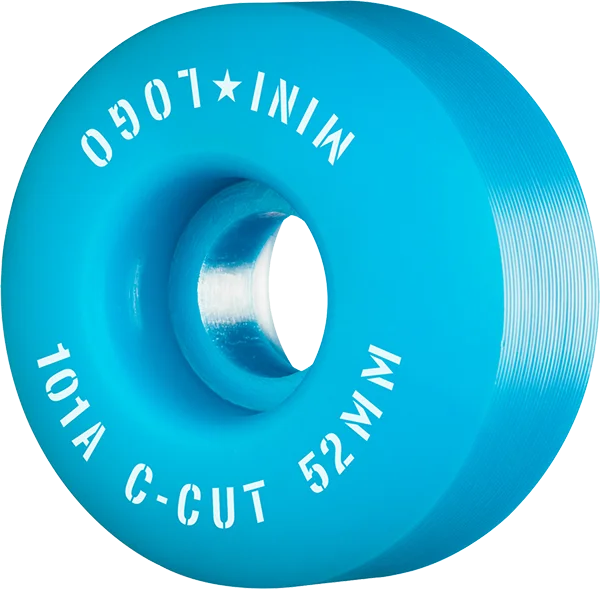 Skateboard Wheels for High-Impact Use-Ml C-Cut 52mm 101a Blue  Skateboard Wheels (Set of 4)