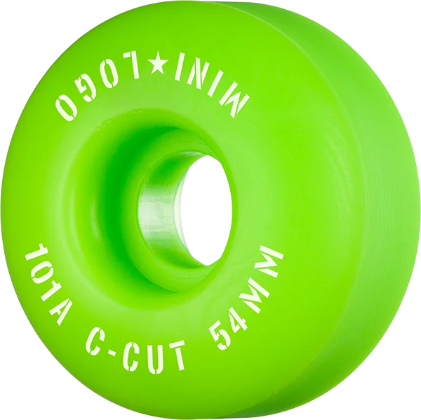 Skateboard Wheels for Rough Asphalt-Ml C-Cut 54mm 101a Green  Skateboard Wheels (Set of 4)