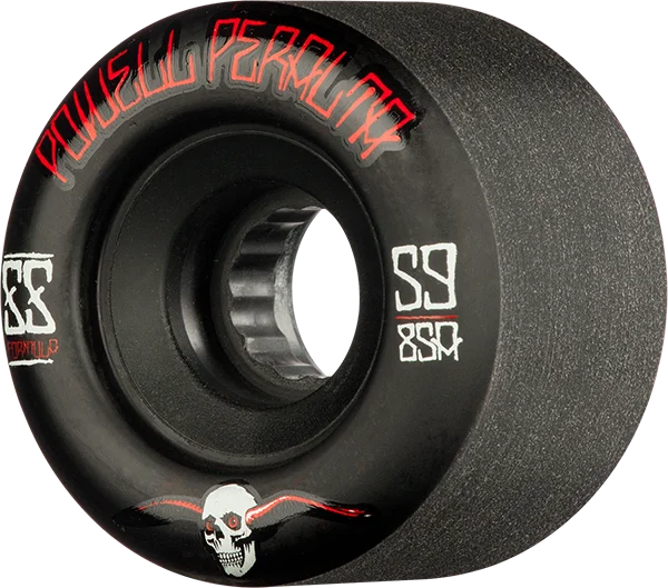 Skateboard Wheels for Long Distance-Powell Peralta G-Slides 59mm 85a Black/Black Skateboard Wheels (Set of 4)