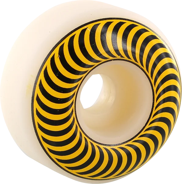 Soft Skateboard Wheels for Cruising-Spitfire Classics 55mm Natural/Yellow Skateboard Wheels (Set of 4)