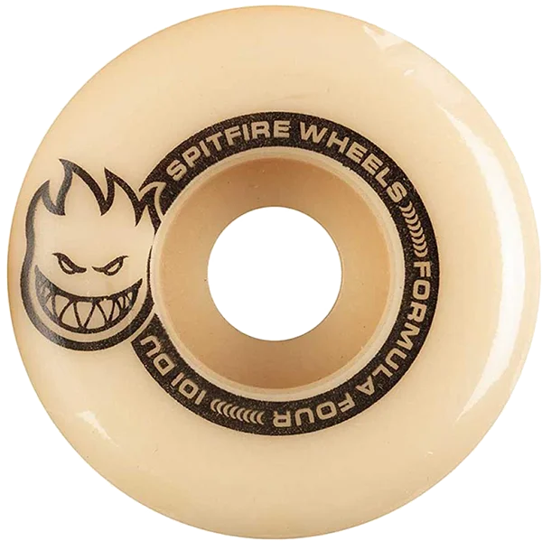 Skateboard Wheels with High-Rebound Urethane-Spitfire F4 101a Tablet 50mm Lil Smokies Natural  Skateboard Wheels (Set of 4)