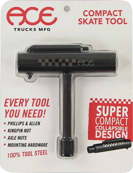 Skateboard Hardware with Tough, Reinforced Parts-Ace Af1 Skate Tool Black