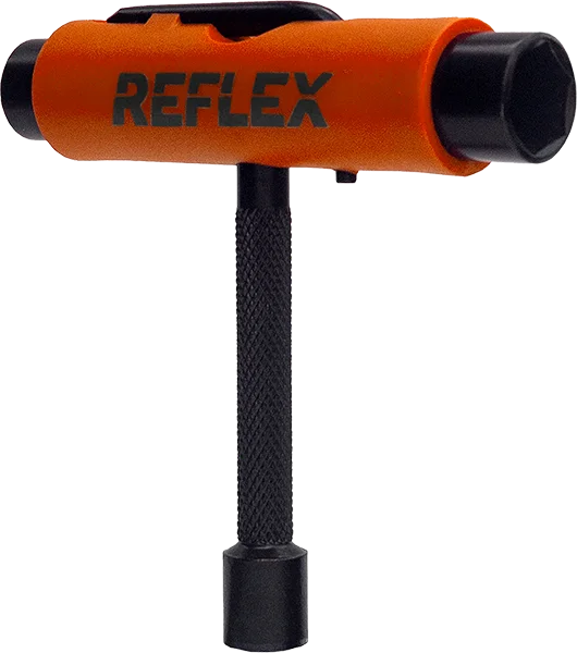 Skateboard Hardware with Versatile Options-Reflex Triflex Skate Tool Orange