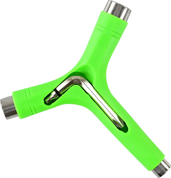 Skateboard Hardware with Tight Locking Features-Yocaher Tool Neon Green