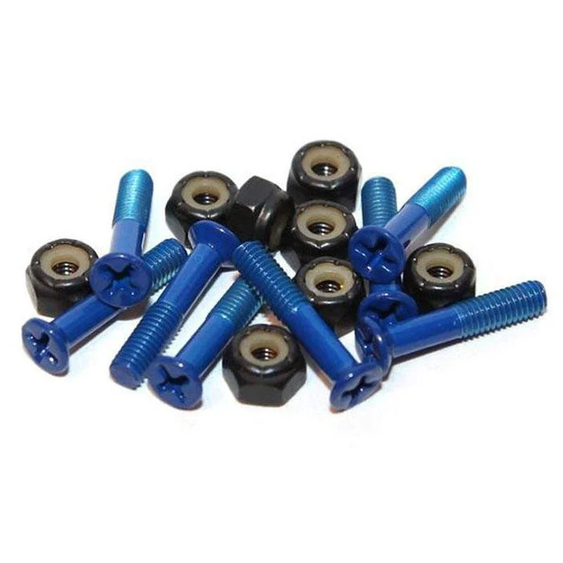 Skateboard Hardware with Advanced Performance Parts-Essentails 1" Dark Blue Skateboard Hardware