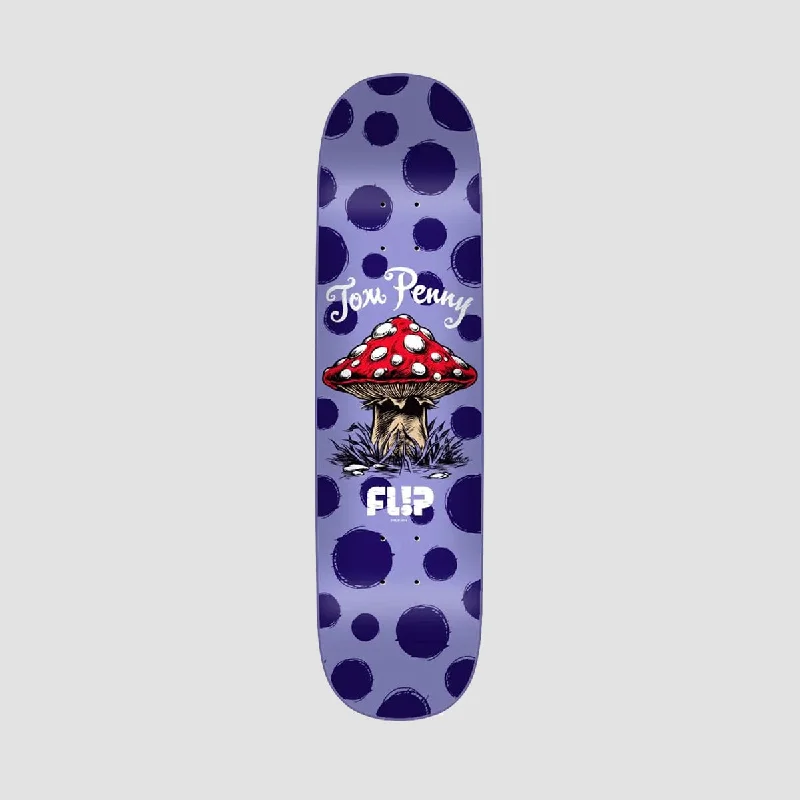 Skateboard Deck with Clear Coating-Flip Penny Dots Full Dipped Skateboard Deck Purple - 8.375"