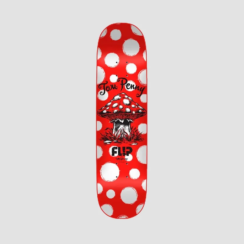 Skateboard Deck with Non-slip Finish-Flip Penny Dots Full Dipped Skateboard Deck Red - 8.125"