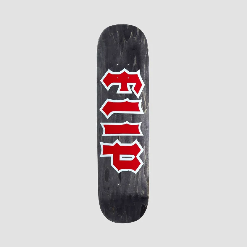 Skateboard Deck with Special Resins-Flip Team Cancelled Skateboard Deck Black Stain - 8.25"