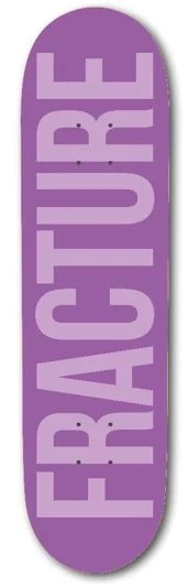 Skateboard Deck with Different Concave Levels-Fracture Fade Purple Skateboard Deck -  7.75"