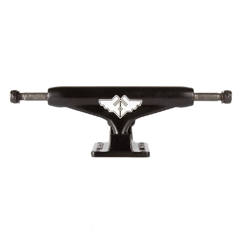 Skateboard Trucks with Adjustable Bushing Setup-Fracture Truck Wings V2 Black Skateboard Trucks - 5.0