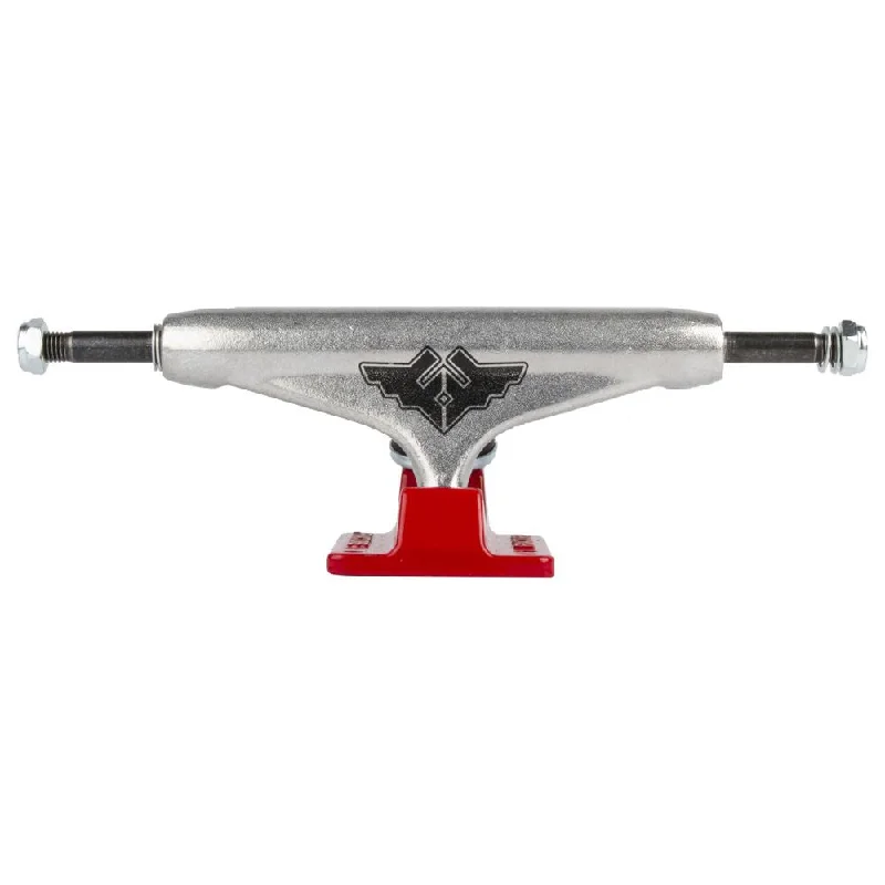 Skateboard Trucks with Reliable Construction-Fracture Truck Wings V2 Raw/Red Skateboard Trucks - 5.0