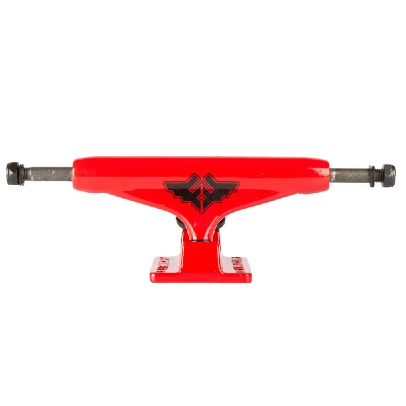 Skateboard Trucks with Improved Pivoting Performance-Fracture Truck Wings V2 Red Skateboard Trucks - 5.0