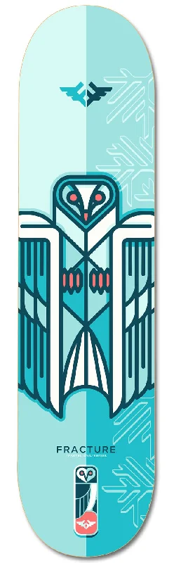 Skateboard Deck for Smooth Transitions-Fracture x Jono Wood Blue Skateboard Deck - 8.0"